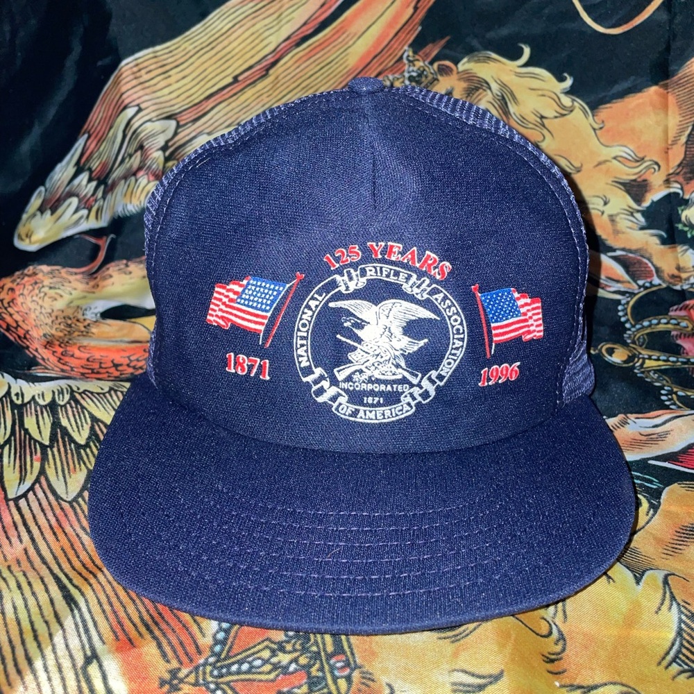 Vintage NRA 125 yr anniversary snapback hat